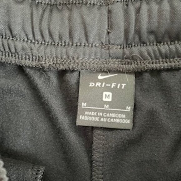 🧡3/15 Nike Dri-Fit Black Athletic Sweatpants Drawstring Youth M - Picture 6 of 9